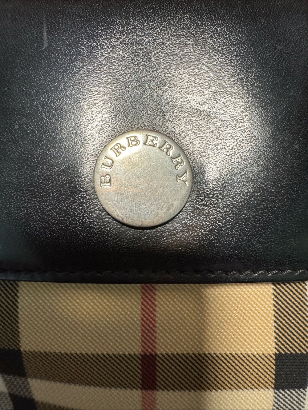 Burberry Nova Check Mini Shoulder Bag in Beige and Black - Picture 5 of 8